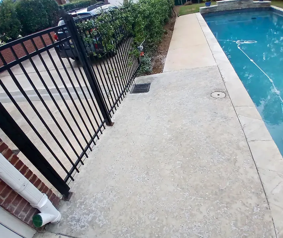 French Drain System Installation by the Garage in Boston, MA