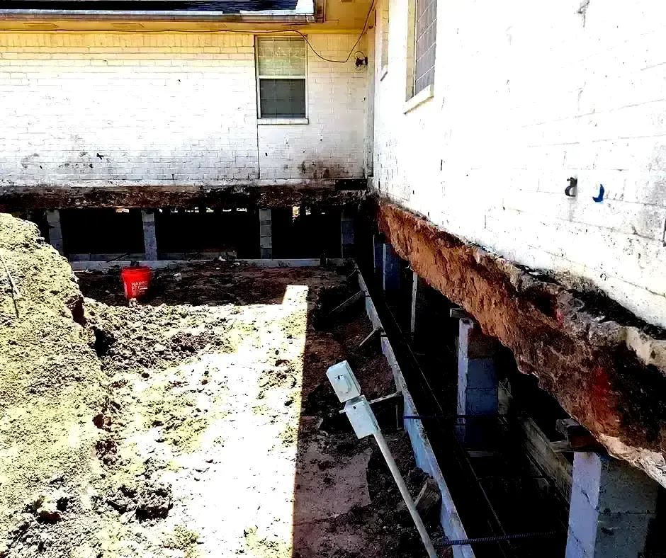 Side view of a house Foundation Repair Boston, MA